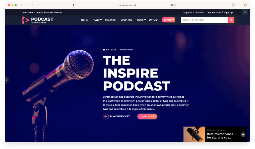 Audio Podcast theme