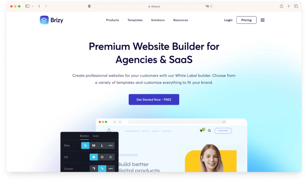 Brizy website builder