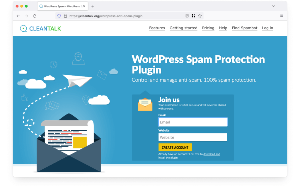 Spam protection, AntiSpam, FireWall by CleanTalk