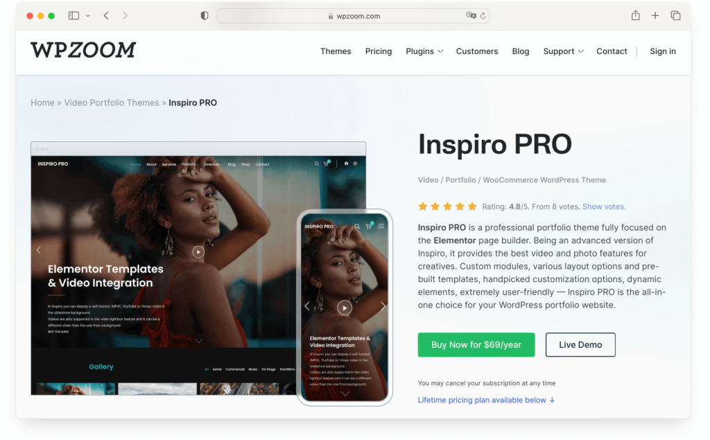 Inspiro PRO premium theme