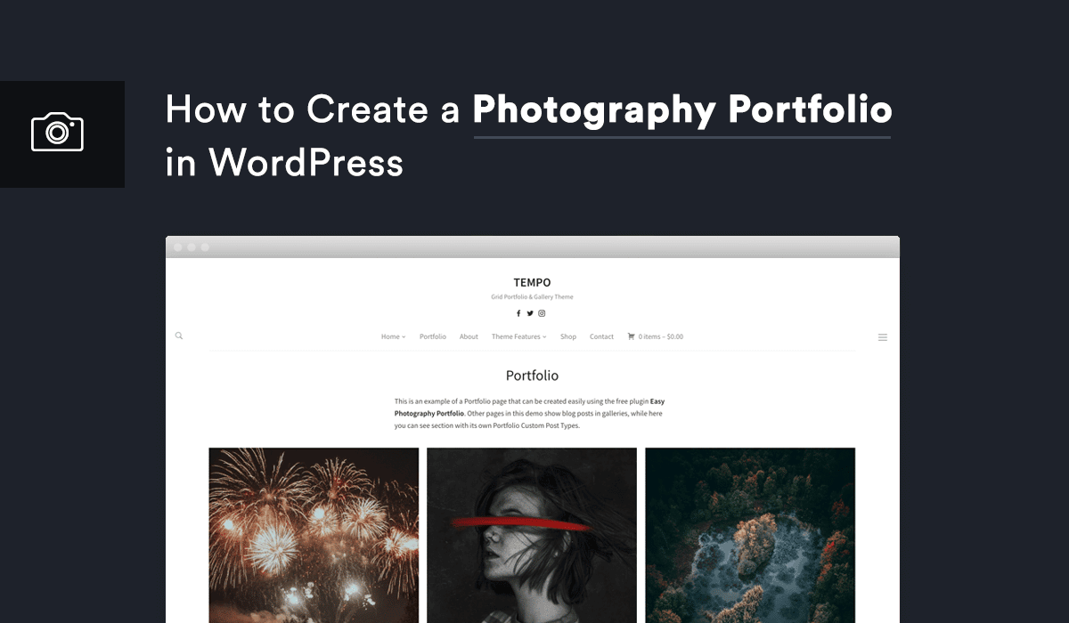 WordPress Photography Portfolio