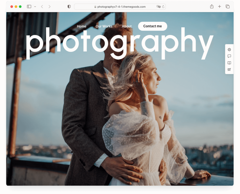 Photography WordPress theme