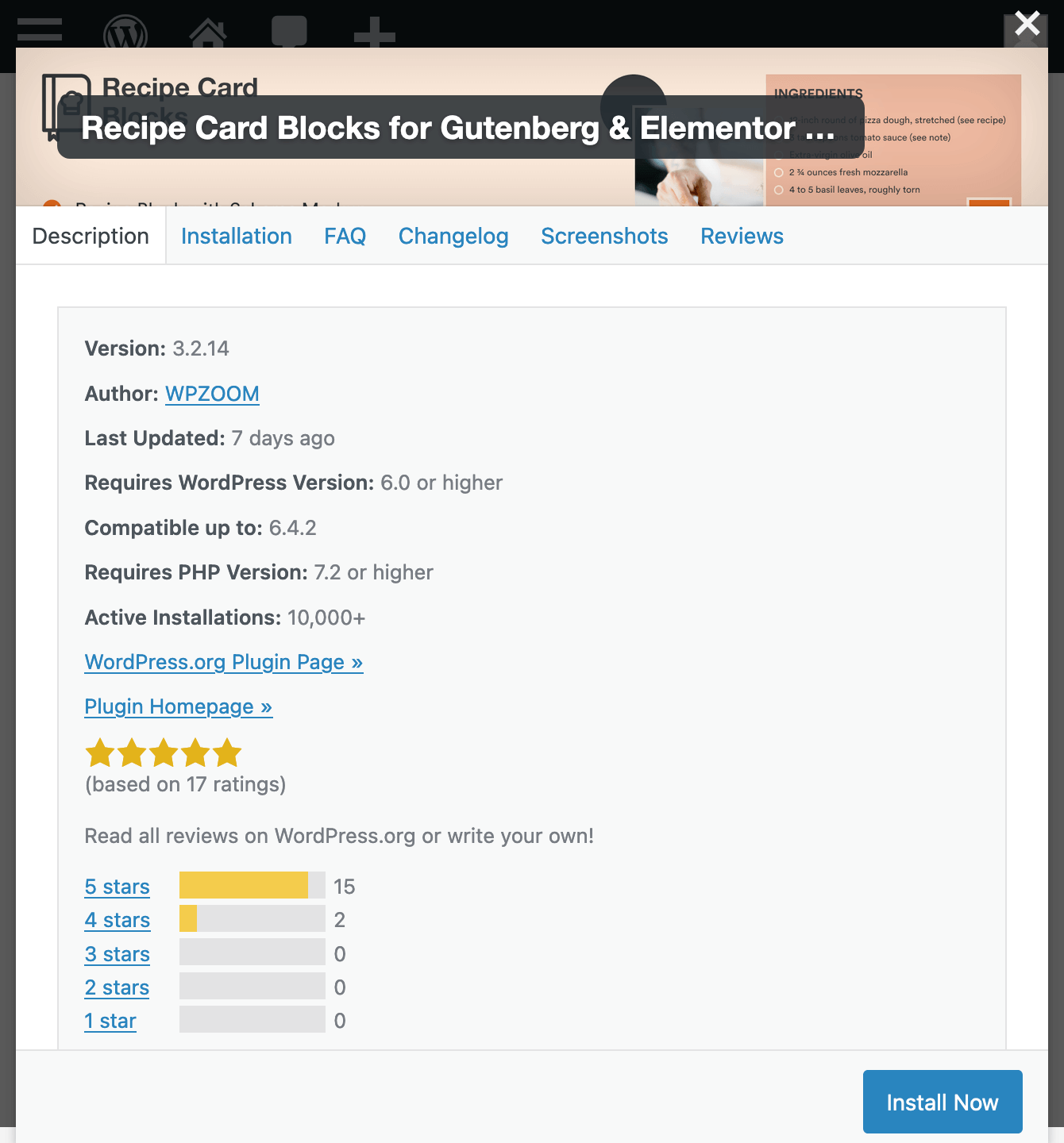 Plugin details