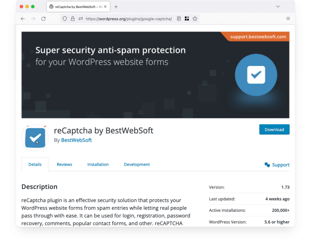 reCaptcha by BestWebSoft