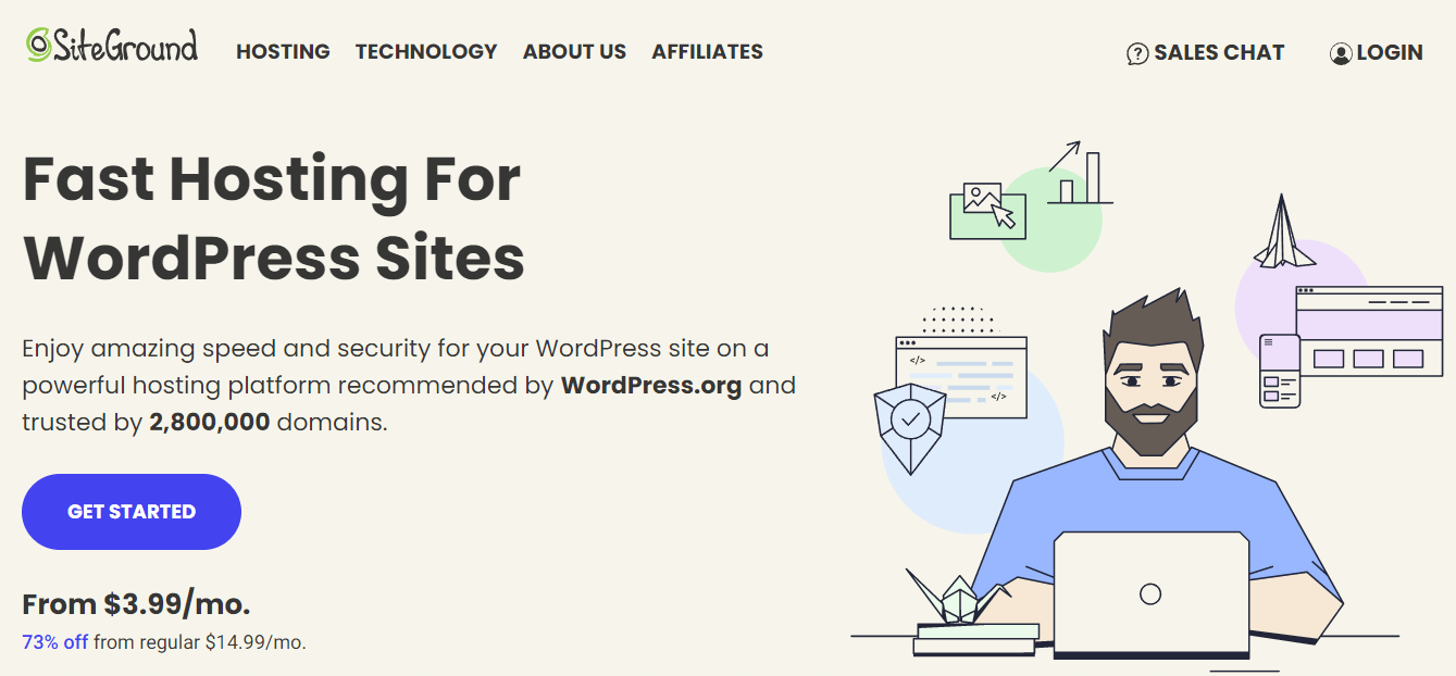 SiteGround WordPress host.