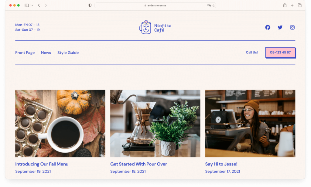 Tove free WordPress block theme