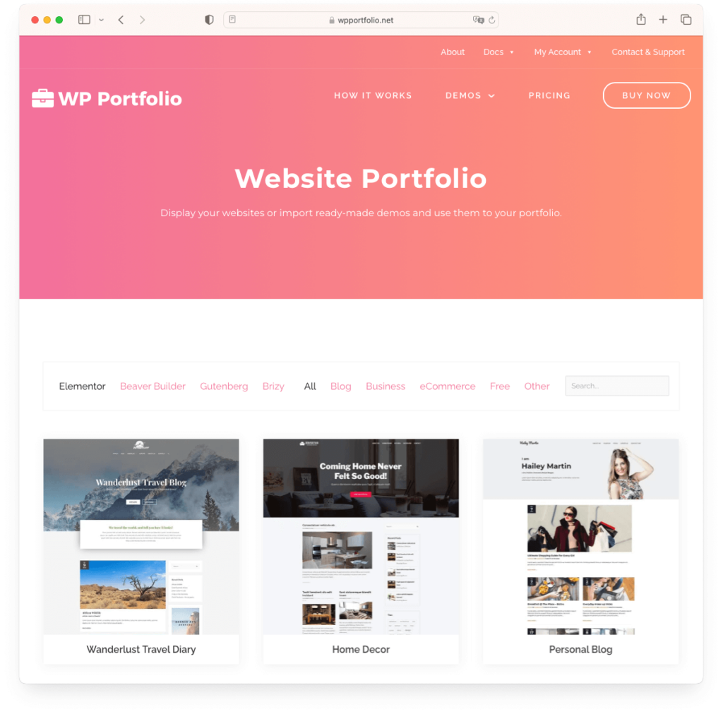 WP Portfolio