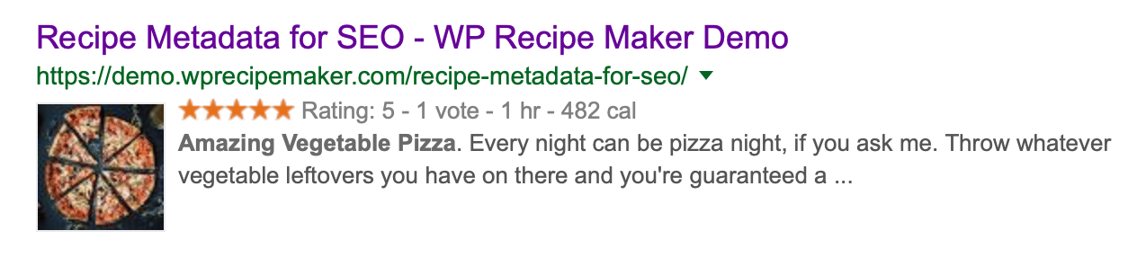 WP Recipe Maker structured data